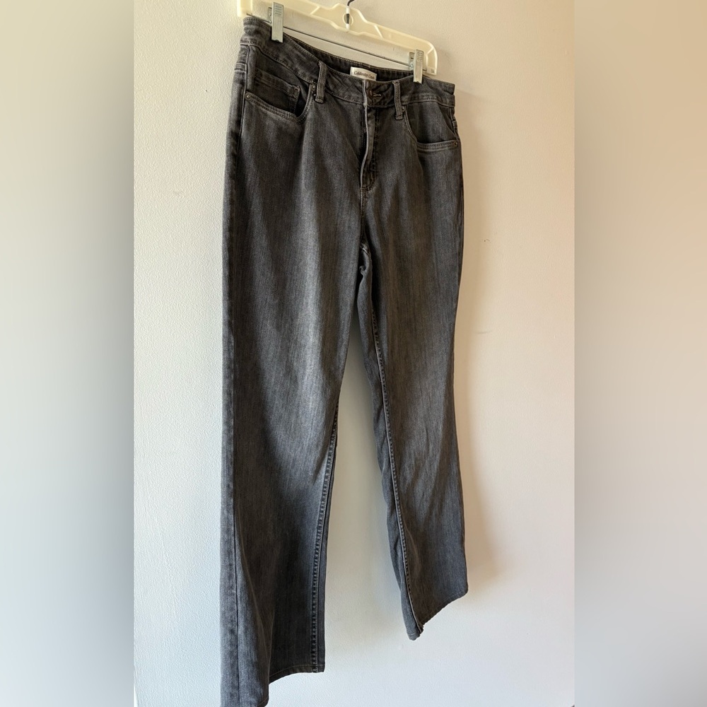 Coldwater Creek Charcoal Flare Jeans
